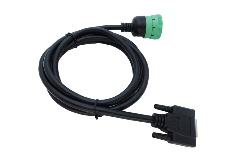 Type2 Green 9Pin J1939 to DB15 ELD Cable for Fleet Management ELD Device for Truck 6.6ft/2M