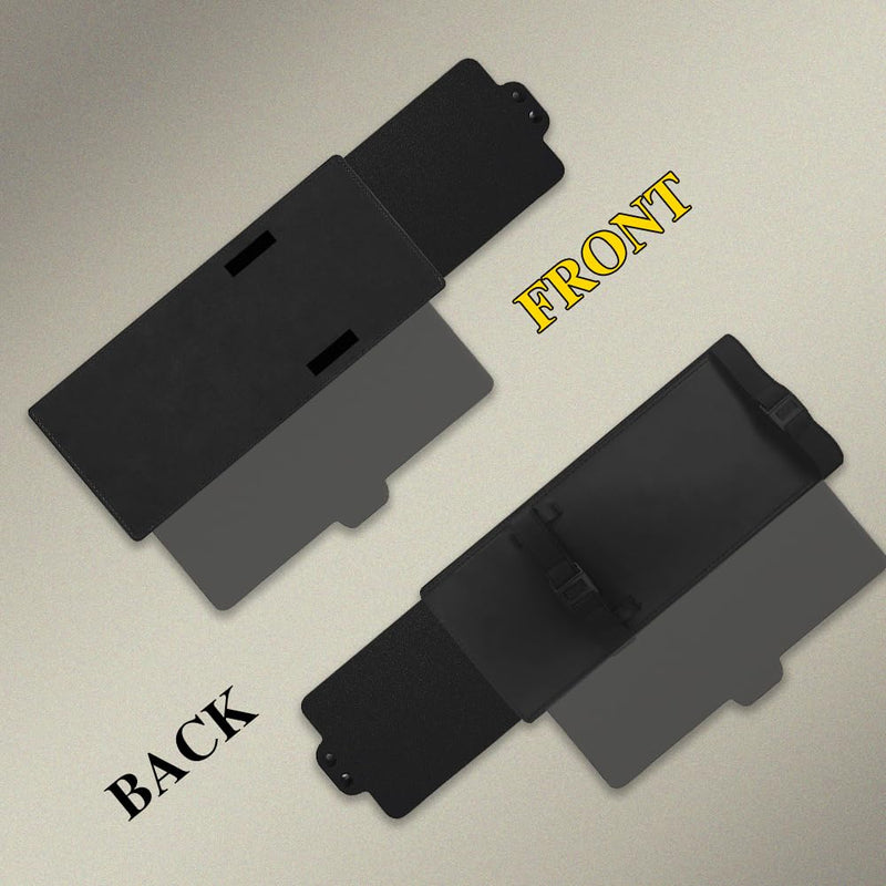 Polarized Car Sun Visor Extension with PC Lens and Side Sunshade, Anti-Glare Windshield Visor - Universal for Most Cars (Black) Black