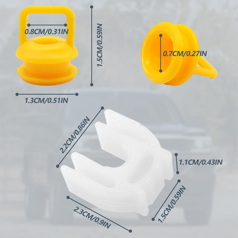 3PCS Shifter Cable Bushing Transmission linkage Cable Bushing Compatible with Chevy Silverado 1500 2500 3500 4.3L 5.3L 6.0L 6.2L 6.6L GMC JEP Pontiac RAM D0dge Repair Kit 14104 15276979 52855956AG