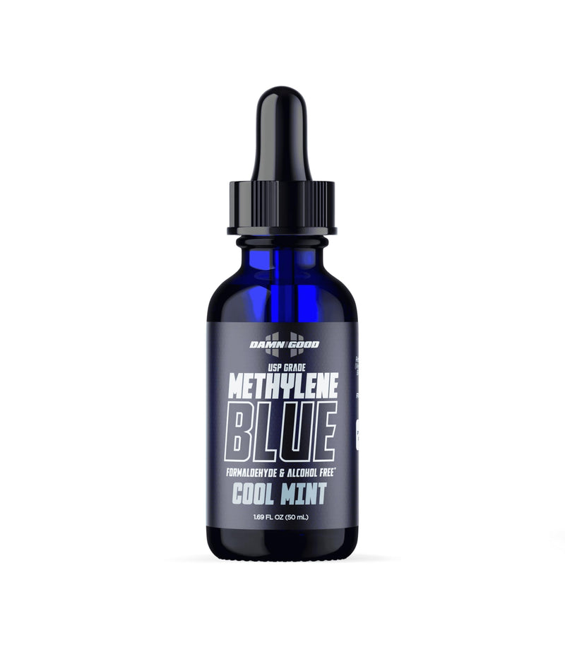 The Hodge Twins Damn Good Methylene Blue Drops – Pharmaceutical-Grade Energy Support Methylene Blue Supplement – Refreshing Potent Blue Drops for Men & Women - Cool Mint Flavoured