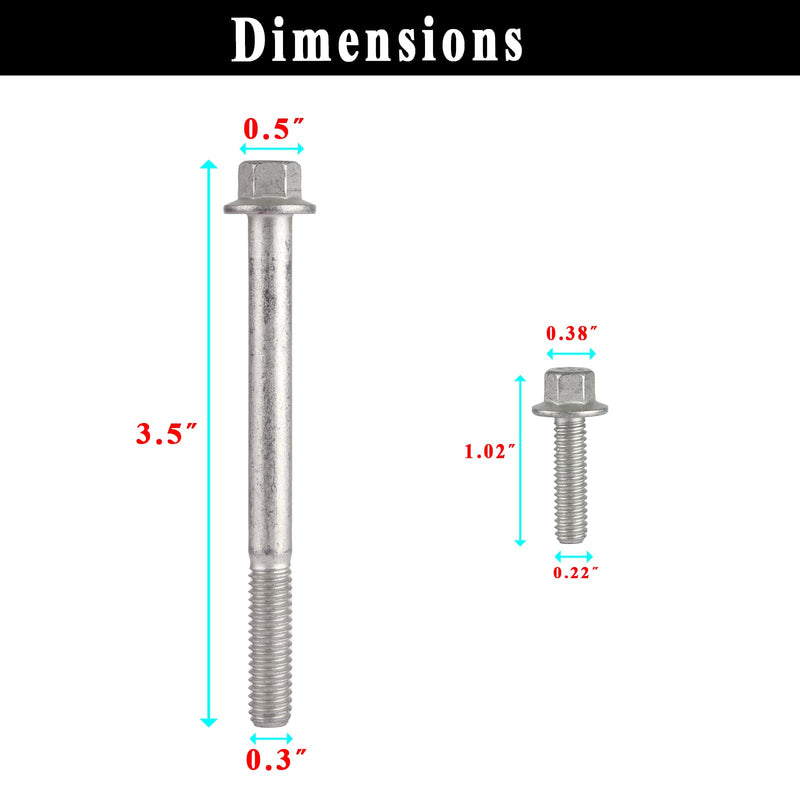 Water Pump & Thermostat Housing Bolt Kit Fits for 1997-2014 LS Series engines LSX LS1 LS2 LS3 LS6 LS7 LS9 LQ4 LQ9，5.3L 6.0L 6.2L thermostat shell bolts