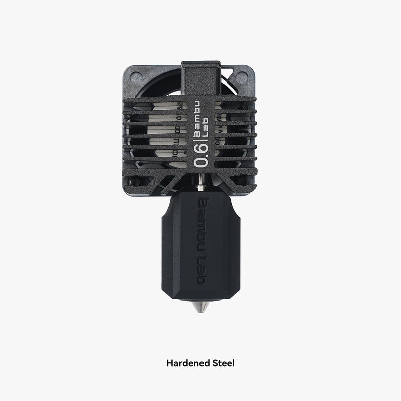Bamboo LAB Hardened Steel Complete Hotend Kits Set with Fan for Bambu LAB P1,P1P,P1S 3D Printer 0.6MM