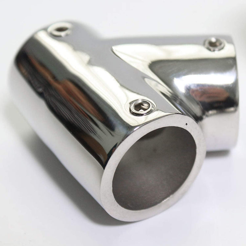 NRC&XRC Marine Grade 316 Stainless Steel Polished Left and Right Hand Rail Fitting- 60 Degree T/Tee for 1" Tube 1"