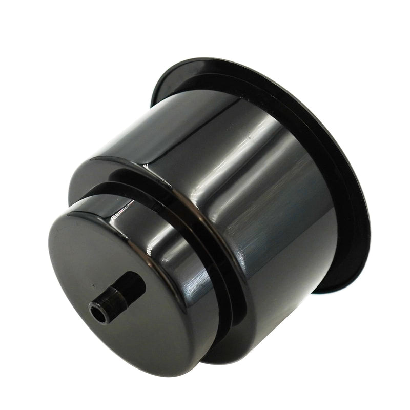 Yuanhe Black Plastic Cup Drink Holder Insert with Drain for Marine Boat RV Camper, 4PCS
