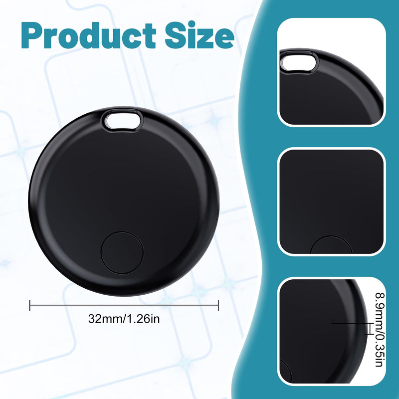 Mini GPS Tracker for Vehicles - 2 Year Battery Life, Real-Time Hidden Car Tracking Device, No Subscription/No Monthly Fee, No SIM Card Required, for Children, Pets, Dogs, Trucks (Android & iOS) black
