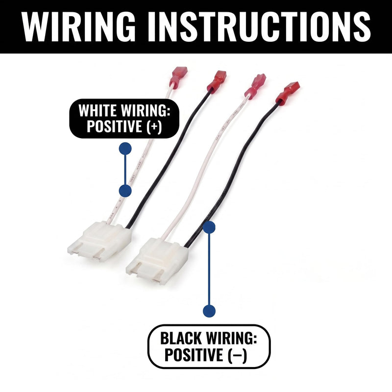 4PCS Car Speaker Wiring Harness Adapter, Door Speaker Connector Plug for Aftermarket Audio Upgrade, Compatible with 1973-1994 Sierra Yukon S10 Suburban Impala Corvette