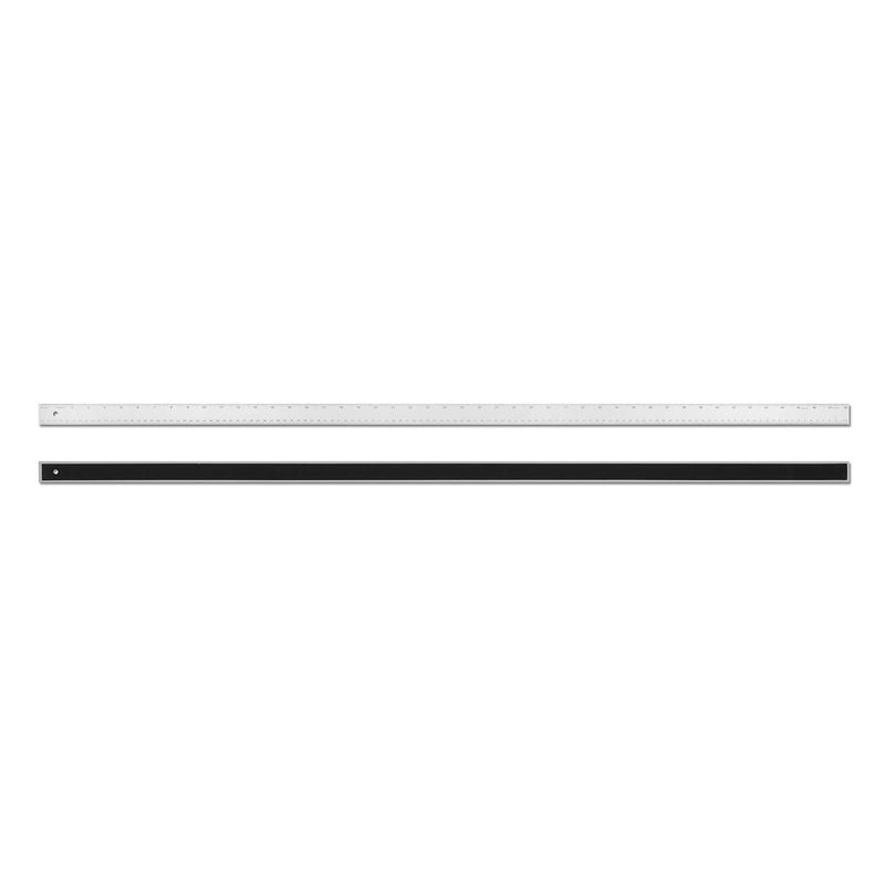 Alumicolor Aluminum Standard Straight Edge with Non-Slip Back, 48IN, Silver 48 Inch