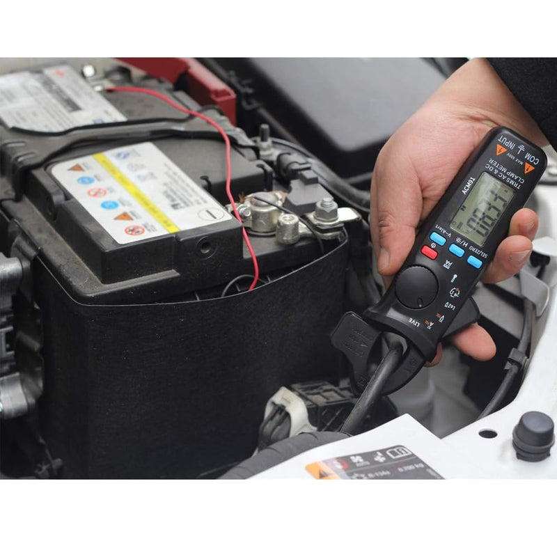 Accuracy Clamp Multimeters with Storage Bag NCV Led Light for AC/DC Current Home (ACM91 Black) ACM91 black