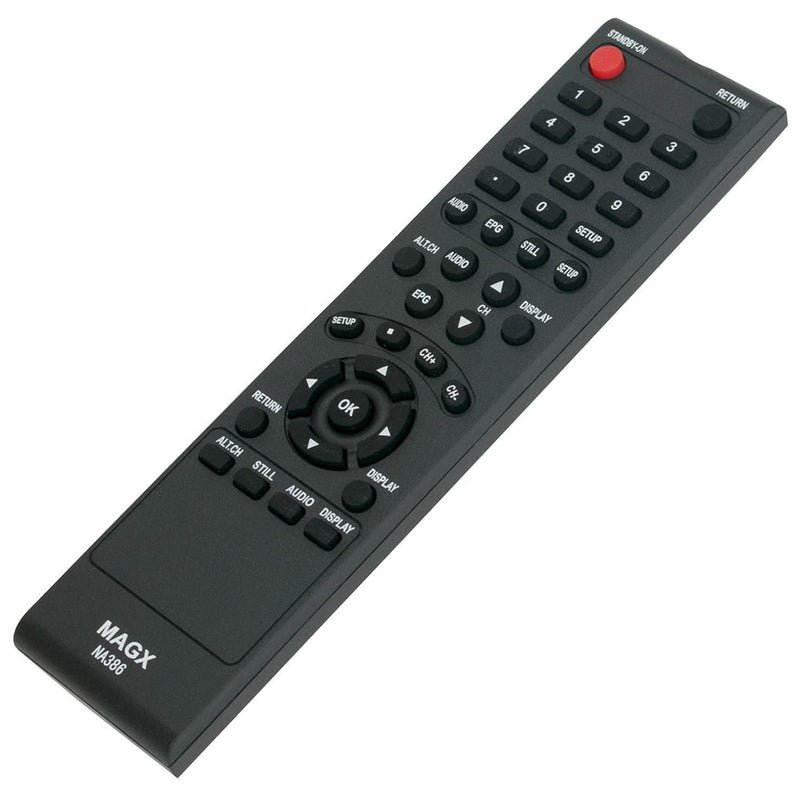 NA386 NA386UD RTNA386UD Replacement Remote Control Supports for Magnavox TV Converter Box DTV Digital to Analog Converter Set Top Box TB110MW9 TB100MW9 TV110MW9 TB100HW9 TB110MW9A