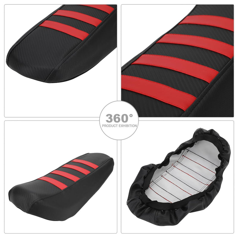 Dirt Bike Seat Cover for Surron Thicken and Widen Seat Cushion Sur Ron Light Bee X/S Electric Bike Red,High Elastic Leather