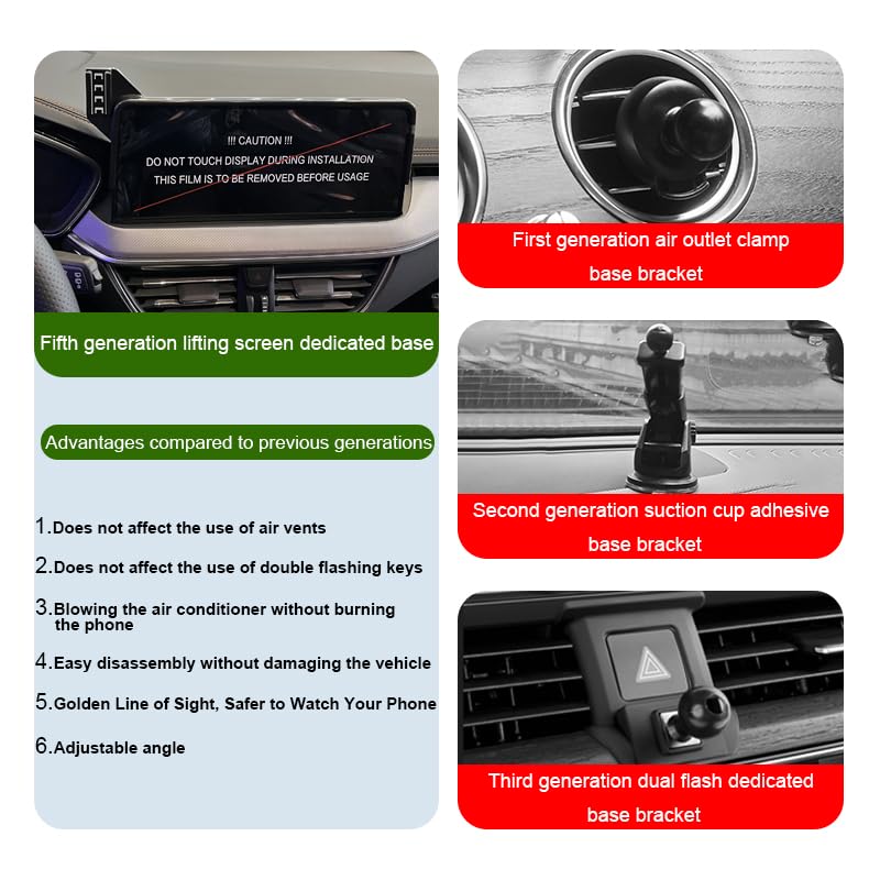 Car Phone Holder for Chevrolet Equinox 2018-2024 & Chevy Malibu 2016-2025 | Auto Accessories Auto Lock Hands Free Cell Phone Mount Car fits for iPhone & All Smartphones 2018-2024 Equinox & 2016-2025 Malibu