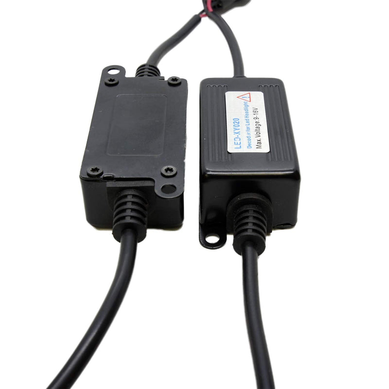 SoCal-LED 2X 9006 9145 LED Decoder Upgraded Strong Canbus Error Code Warning Canceller Anti Flicker Relay Adapter