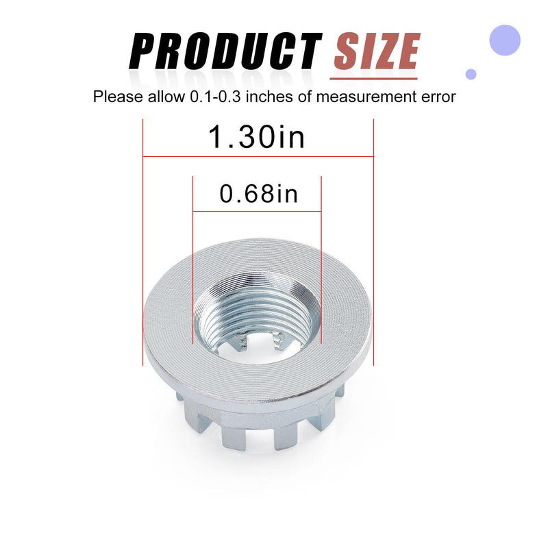 2 Set 18mm Rear Axle Castle Nuts 90305-HA8-000 for Honda ATC200X ATC250 ES SX TRX200 SX D TRX250X TRX250EX Fourtrax 300 TRX300 TRX300FW TRX300EX TRX400EX TRX450R TRX450ER