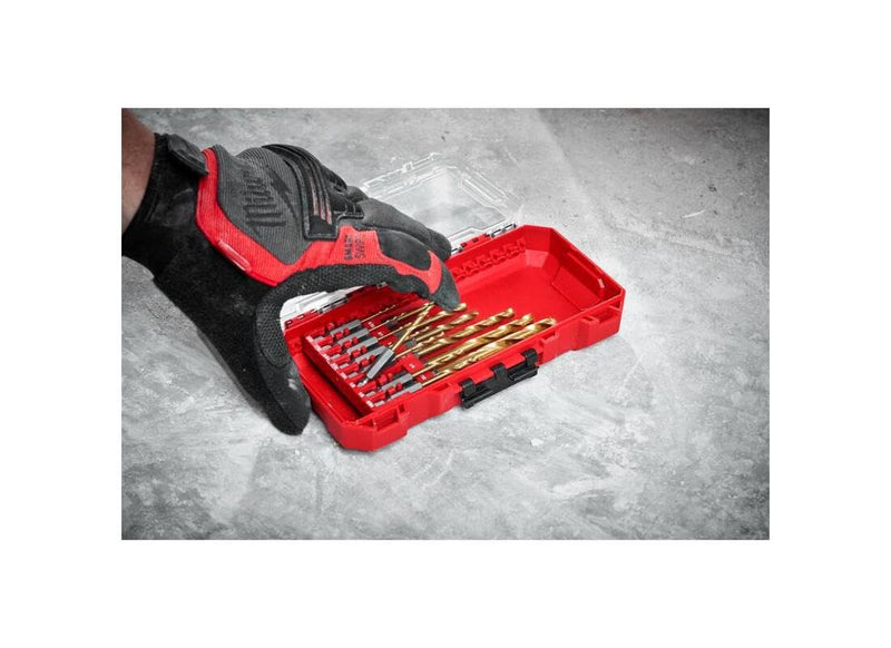 Milwaukee Shockwave Titanium Drill Bit Kit w/ 15 Pcs 48-89-4670