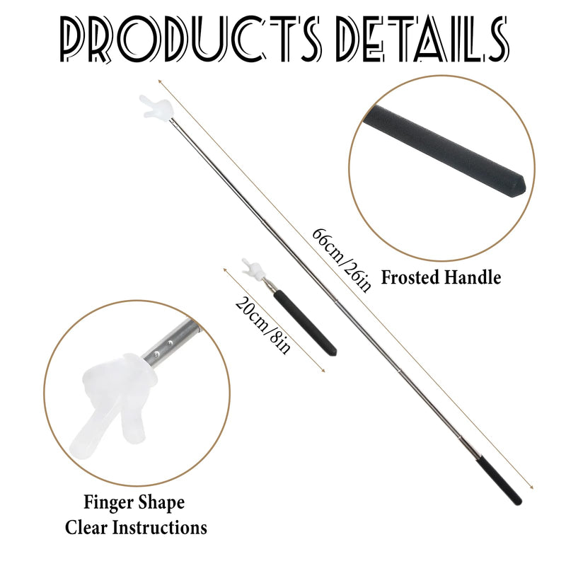 Pointer Finger Stick, Finger Teacher Pointer Stick for Classroom Hand Pointer Stick(2 Pcs)