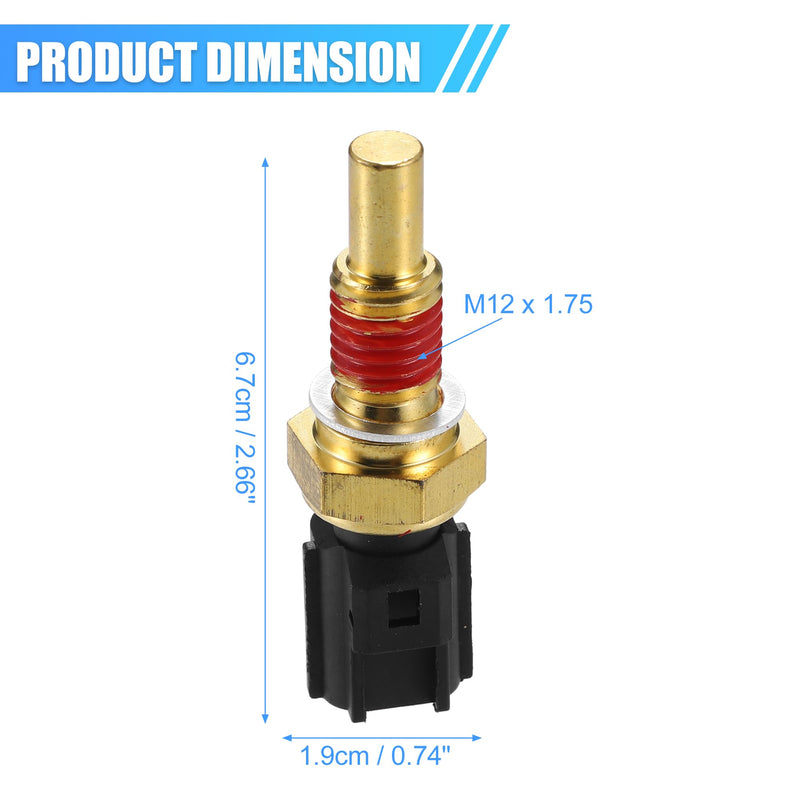 uxcell Car Engine Coolant Temperature Sensor No.8L3Z6G004A for Ford F-150 1997-2010 Water Temperature Sensor