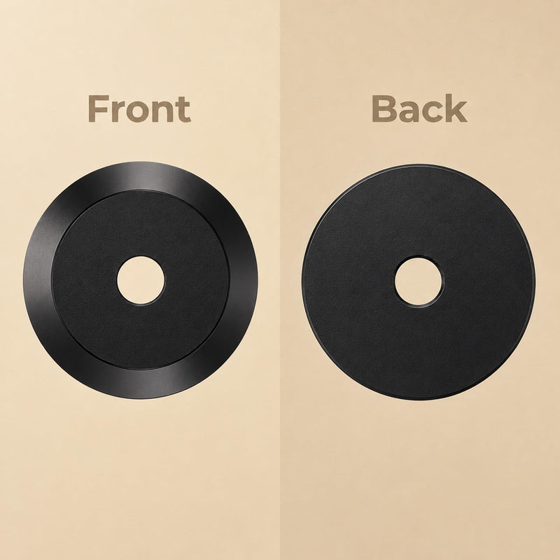 45 RPM Adapter, 45 Record Adapter Solid Aluminum 7 Inch | Vinyl Record Dome 45 Adapter for Record Player (Black)