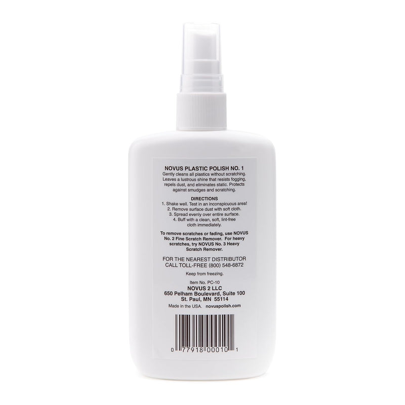 NOVUS 7020 | Plastic Clean & Shine #1 | 8 Ounce Bottle 8 Fl Oz (Pack of 1)