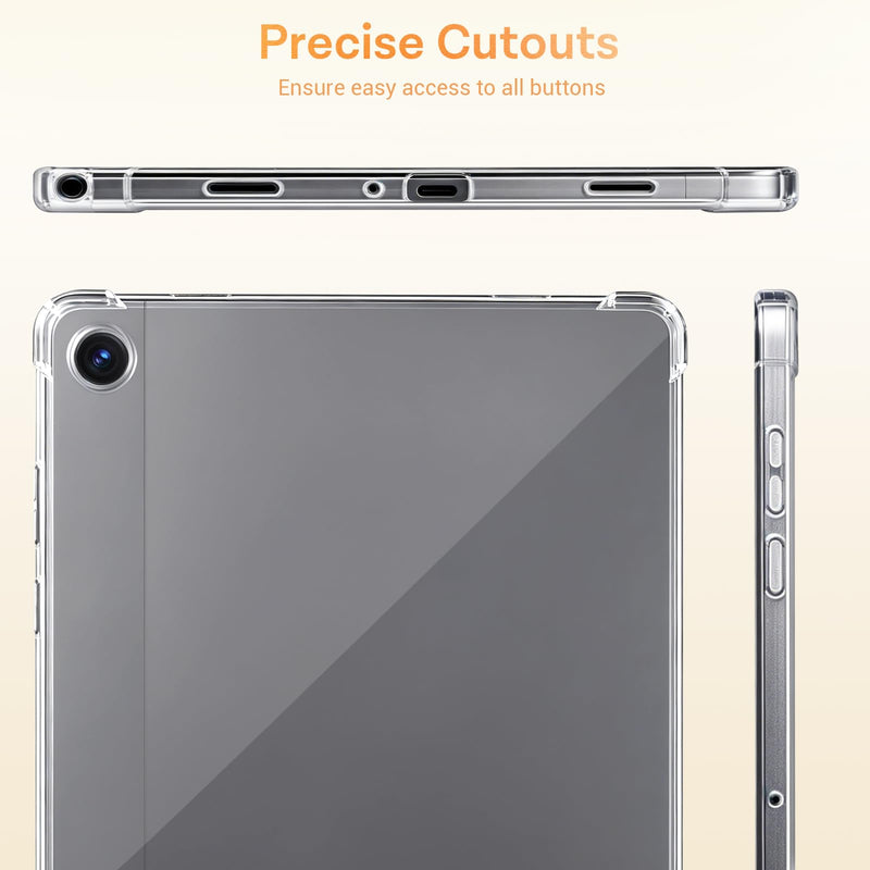 CoBak Clear Case for Samsung Galaxy Tab A11+ 2025,Slim Soft Cover | Precision Fit, Crystal Clear Soft TPU, Shockproof & Lightweight, Anti-Yellowing, Precise Cutouts, Everyday Protection clear-Galaxy Tab A11+ 11 inch
