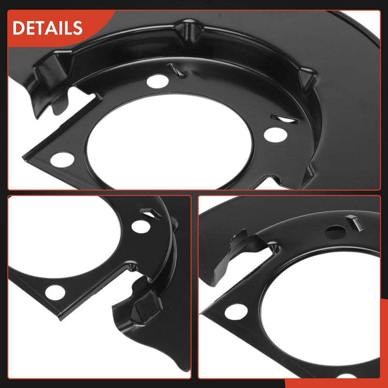 A-Premium Front Side Brake Dust Shield Compatible with Chevy, GMC and Hummer Models - Silverado/Sierra 1500 2500 3500 HD Classic, Yukon XL/Suburban/Avalanche 2500, Express/Savana 2500 3500 4500