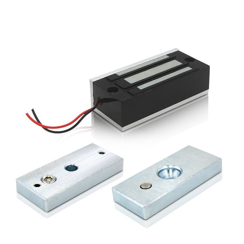 Electric Magnetic Lock 60kg 130LBs Holding Force Electric Magnetic Lock for Door Access Control System Electromagnet Fail-Safe NC Mode