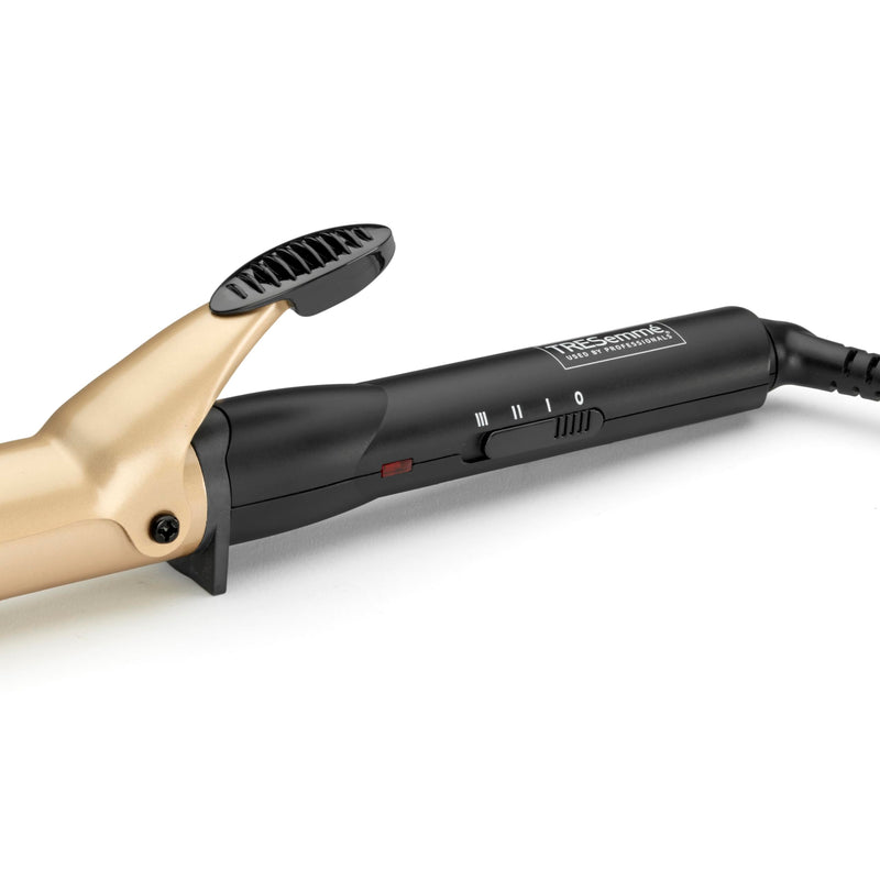 TRESemme Large Curling Tong, 32mm Ceramic Barrel For Soft Bouncy Curls and Waves, Hair Curler with 3 Temperature Settings, Fast Heat-Up, Cool Tip, Black, 2805DU