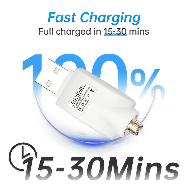 2 Pcs Replacement Tip Chargers for Wireless Soldering Iron - Charger with LED Indicator - Usable for ELMCONFIG, for JYJZPB, for Aigogo & More Soldering Iron Devices with Thread Tips