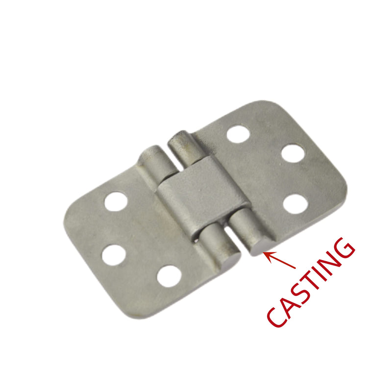 Stainless Steel 316 CAST Solid Marine Grade 180 Degree Flush Mount Hatch Hinge 2-3/4in x 1-1/2in(70mmx40mm) for Boat, RVs (Pair)