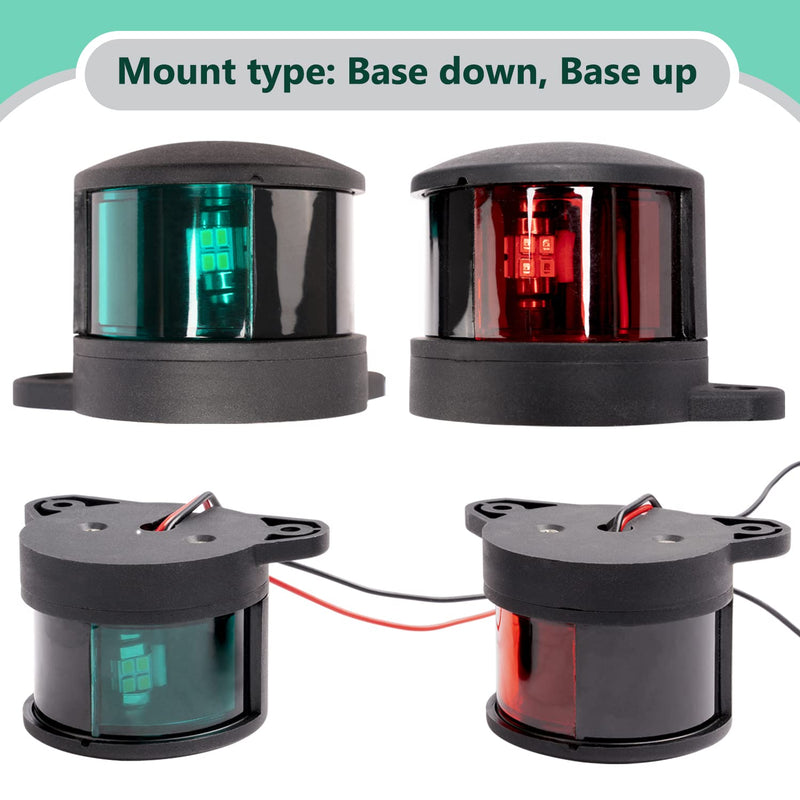 MARINE SYSTEM LED Boat Navigation Lights, Bow Light, Marine Navigation lamp. Perfect for Pontoon, Skeeter, Power Boat and Skiff