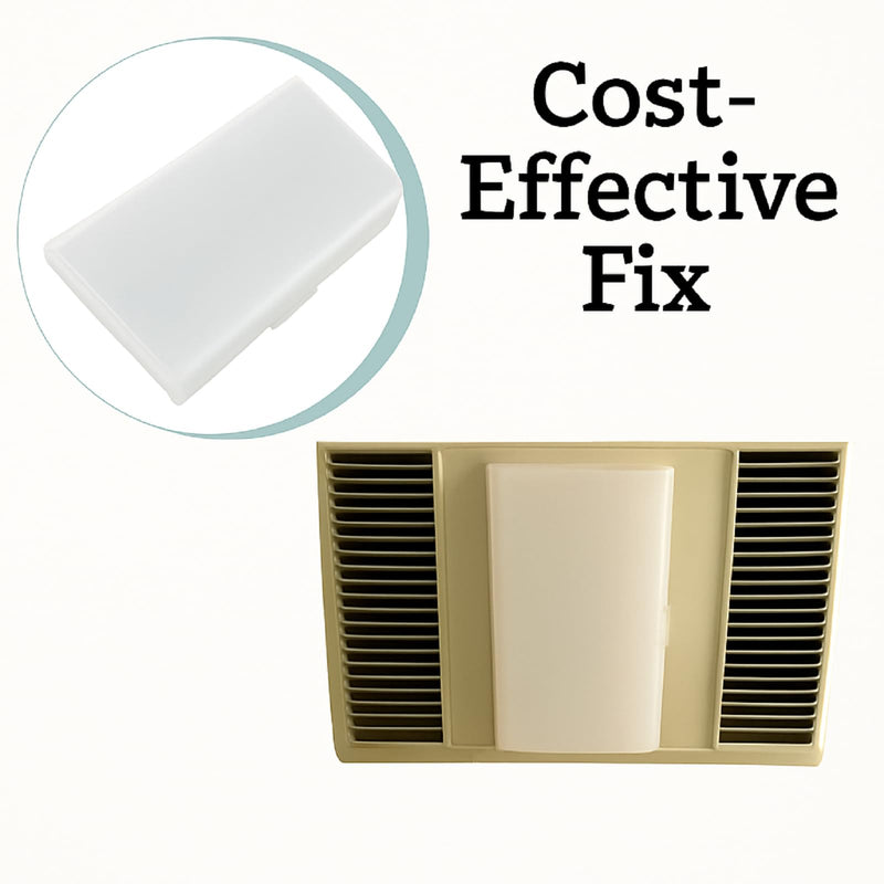 65776000 S65776000 Ventilation Lens Replacement Part For Bathroom Exhaust Fan Light Lens Fits For 663,663LN,F350C3,VF305CN,White(2 packs) 2