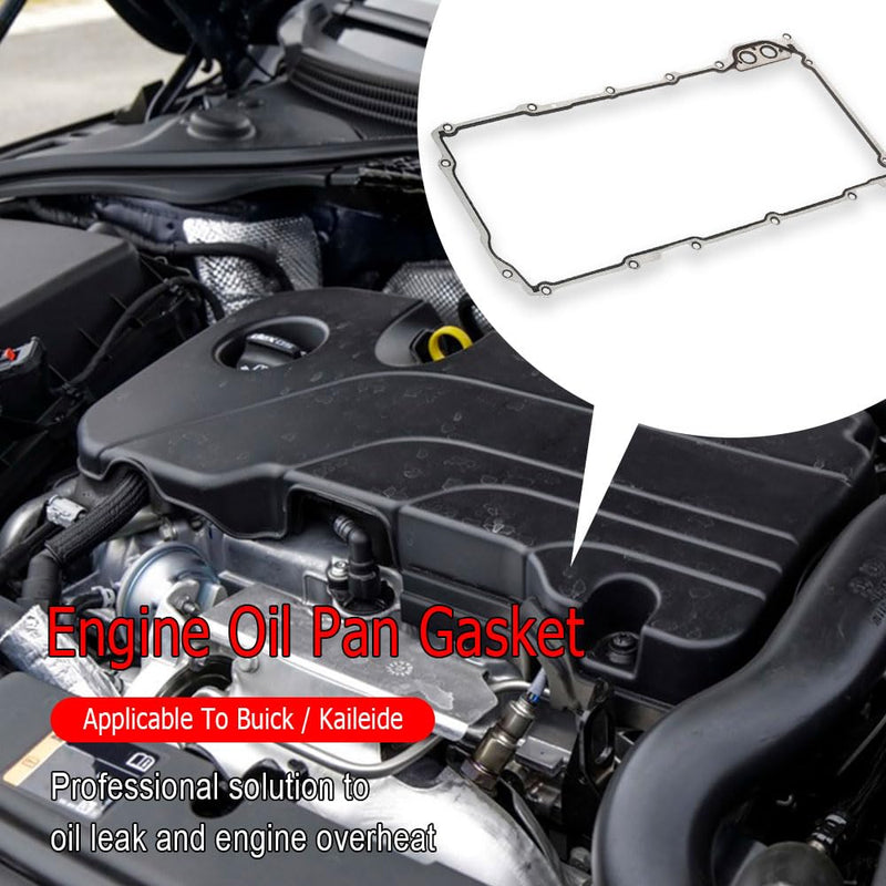 Oil Pan Gasket Set Replacement for 4.8L 5.3L 6.0L 6.2L Chevy Silverado, Suburban, Tahoe, Trailblazer, GMC Sierra, Yukon, Cadillac Escalade, Replace #12612350 OS30693R