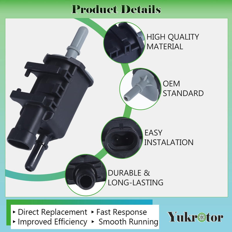 Vapor Canister Purge Valve 12597567 Compatible with Chevy Avalanche Express Silverado Suburban Tahoe GMC Buick Cadillac Isuzu Pontiac Saab Saturn Replaces OE# 214-1680 911-032