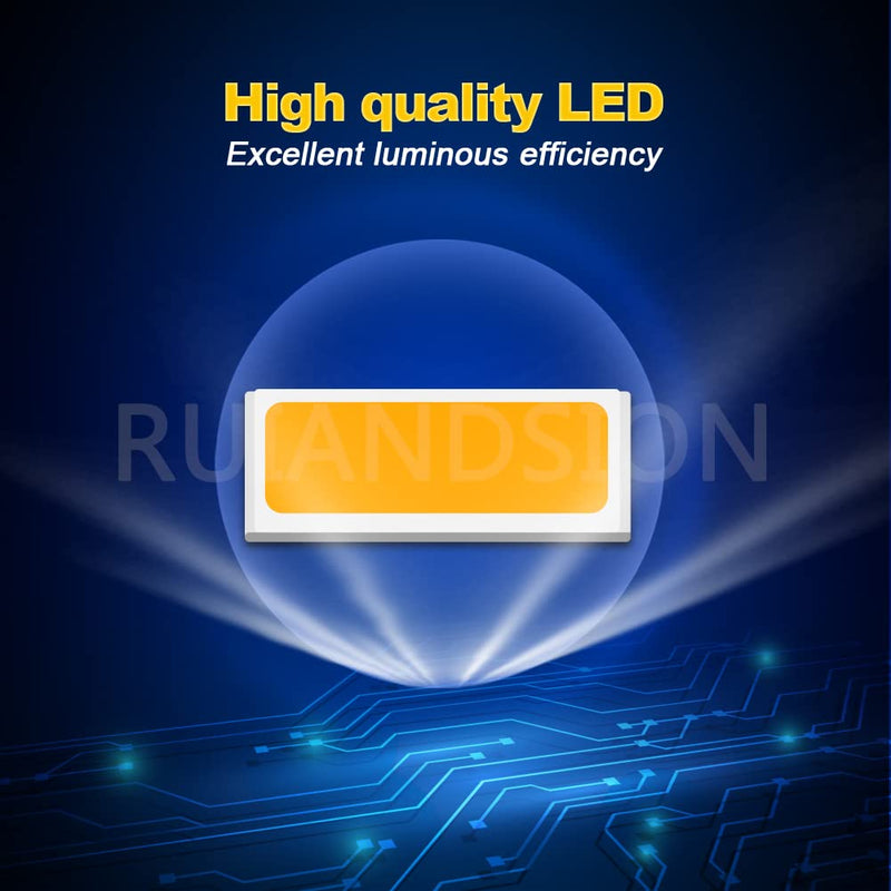 Ruiandsion 2pcs 1157 LED Bulb 12V BAY15D 2057 2357 7528 Warm White 3014 12SMD LED Chipsets LED Backup Reverse Brake Tail Lights