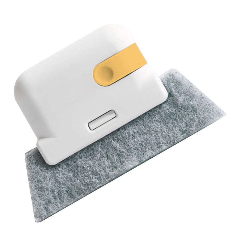Generic Window Groove Cleaning Brush for Narrow Spaces - Small Cleaning Tool for Window Tracks, Sills & Door Gaps, Ergonomic Handle, Durable PP & Cloth, Clean Dust & Easily