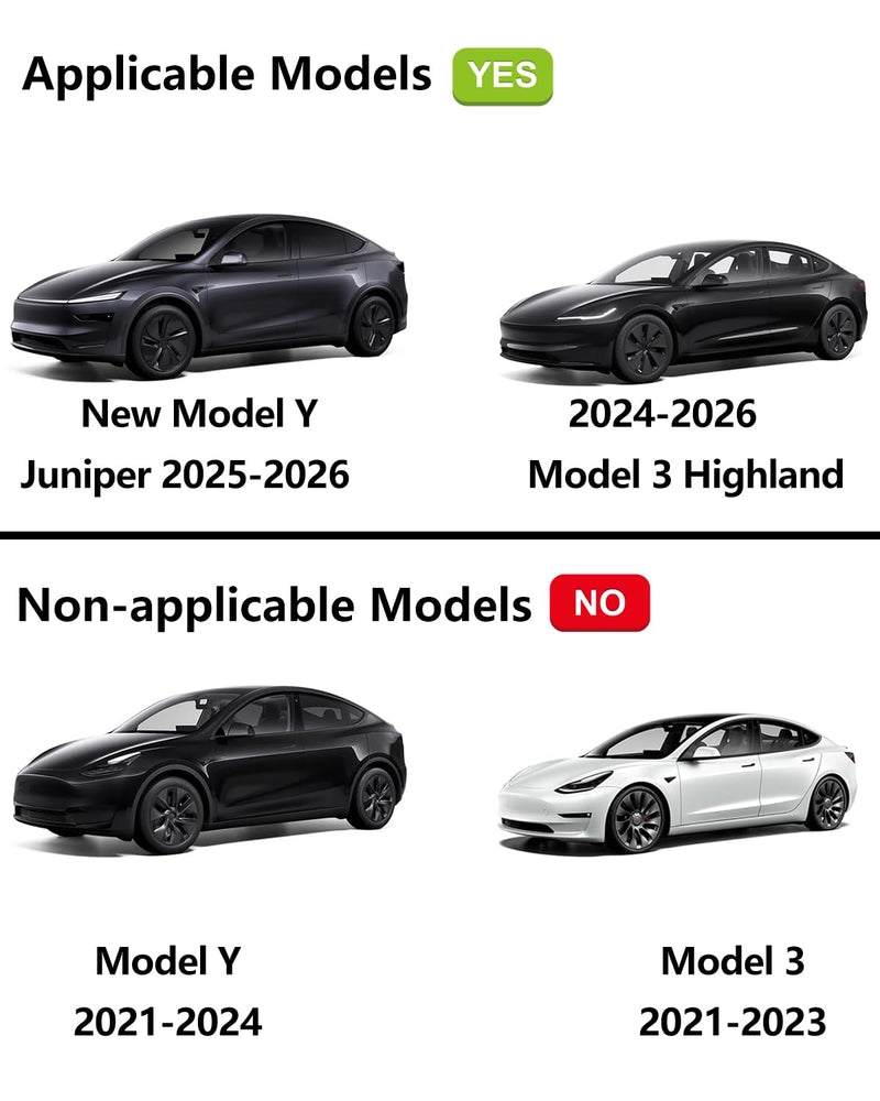 Car USB Hub for Tesla Center Console with Fast Charging Retractable Cables - for Model Y Juniper 2025-2026 & Model 3 Highland 2024-2026 Phone Charger Docking Station Accessories