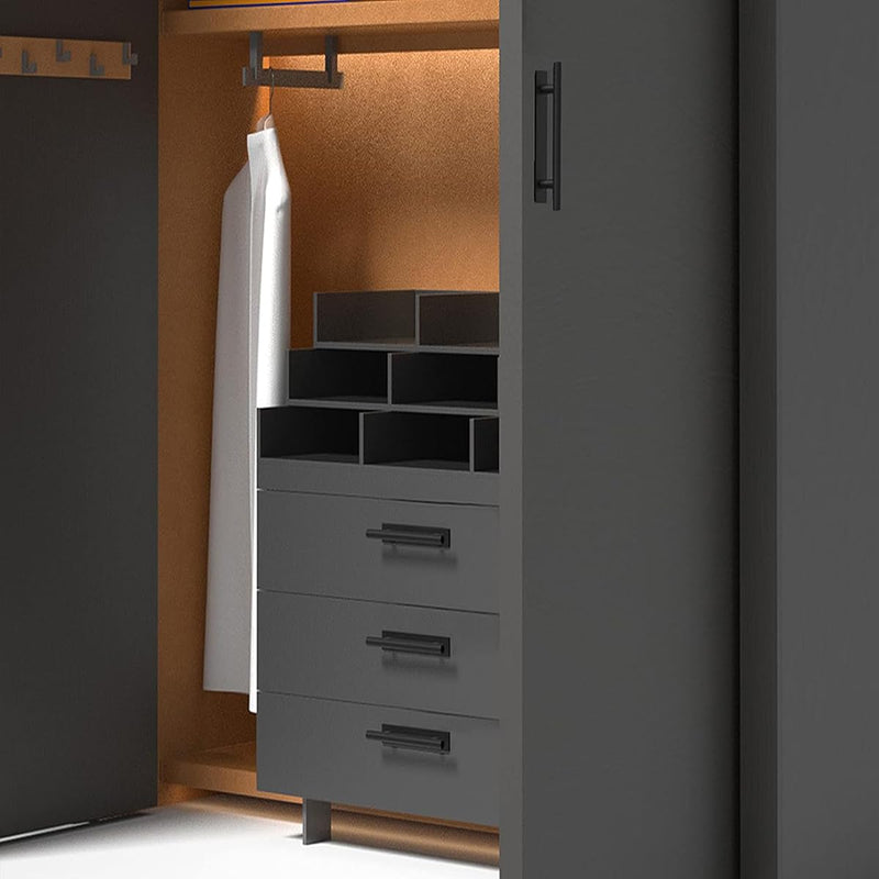 kwa heri Self-Stick Push Pull Helper Black Hidden Cabinet Handles ABS Plastic Door Window Wardrobe Instant Cabinet Drawer Furniture Handles (Black, Pack, 30) 30.0