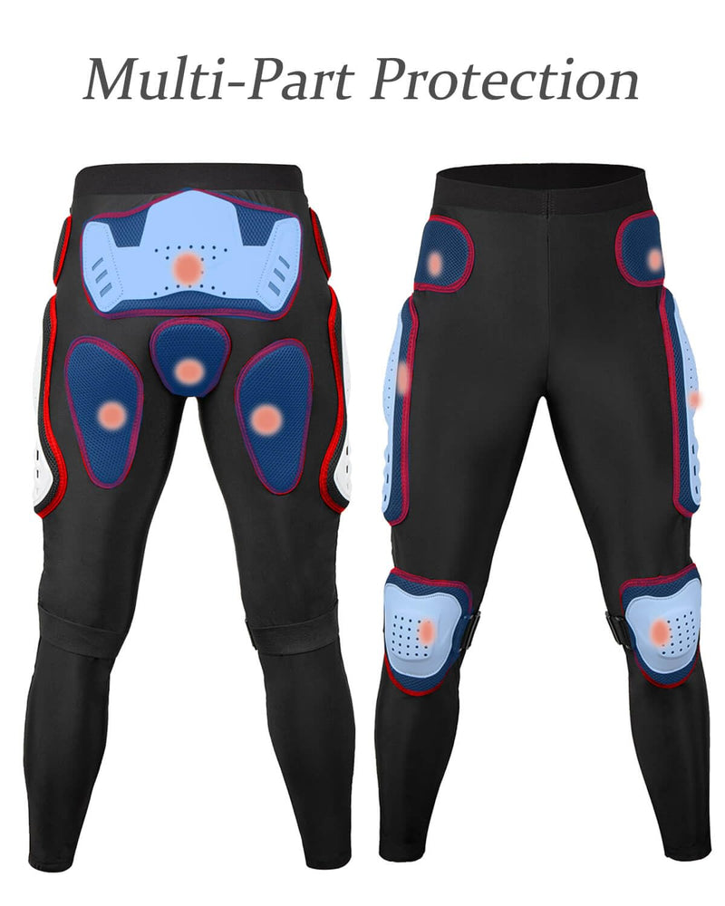  [AUSTRALIA] - Motorcycle Riding Pant - Adult Youth Motocross Protectvie Gear, Dirt Bike Gear Pant with Armor for ATV Cyling Skateboard X-Large Red