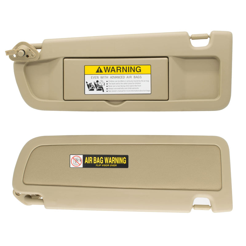 Left Driver Side Sun Visor Replacement Compatible with Honda Civic 2006 2007 2008 2009 2010 2011 Replaces# 83280-SNA-W01ZB Color Beige Beige(Left Driver)