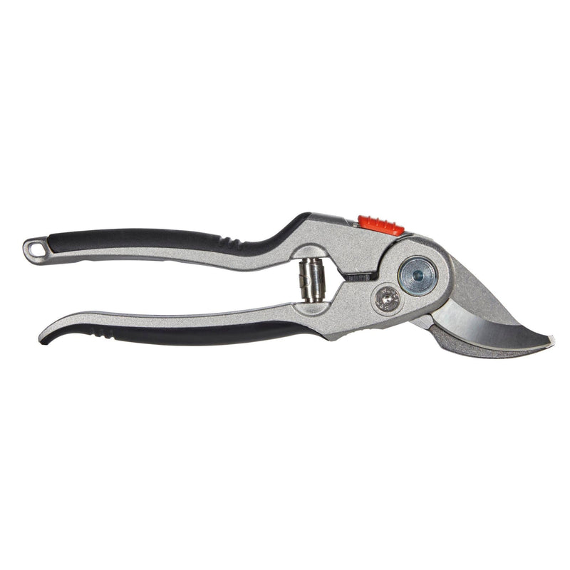 (8702) Aluminium Secateurs: Premium Bypass Pruner for Thicker Twigs and Branches, Robust Aluminium Handles, Replaceable Blade, Max. Cutting Diameter 1"