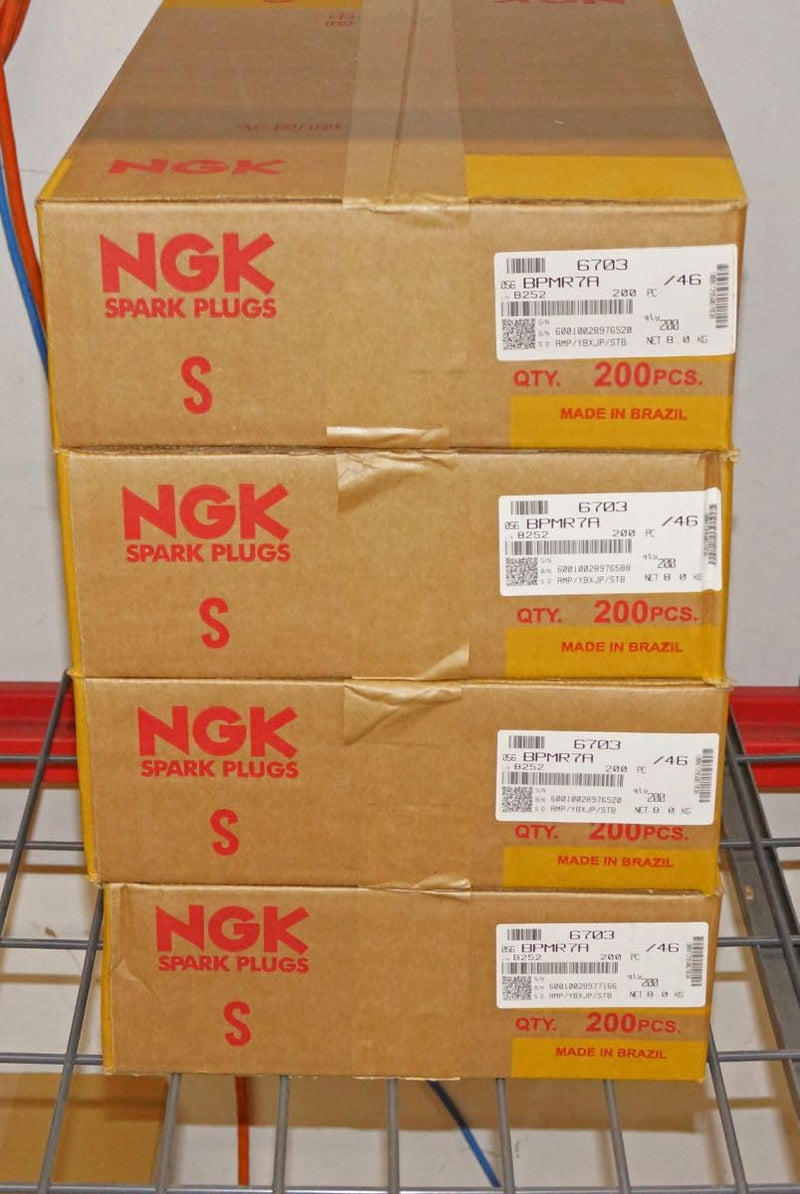 NGK (6703) BPMR7A Spark Plugs Individual Boxed - 2 Pack, Copper