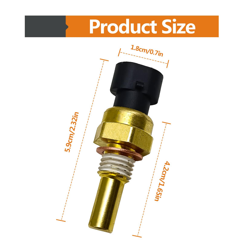 Engine Coolant Temperature Sensor Compatible with Chevy Avalanche Impala Trailblazer Suburban 1500 2500 HD Express Silverado GMC Envoy Sierra Yukon Savana Saturn OEM 213-4514 213-4333 19236568