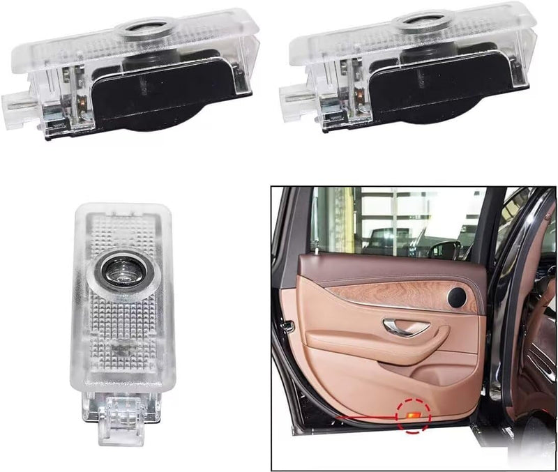 4Pcs Car Door Lights, HD LED Lighting Projector Welcome Light Is Compatible With 1/3/4/5/6/7/X1/X2/X3/X4/X5/X6/X7/M/Z/GT