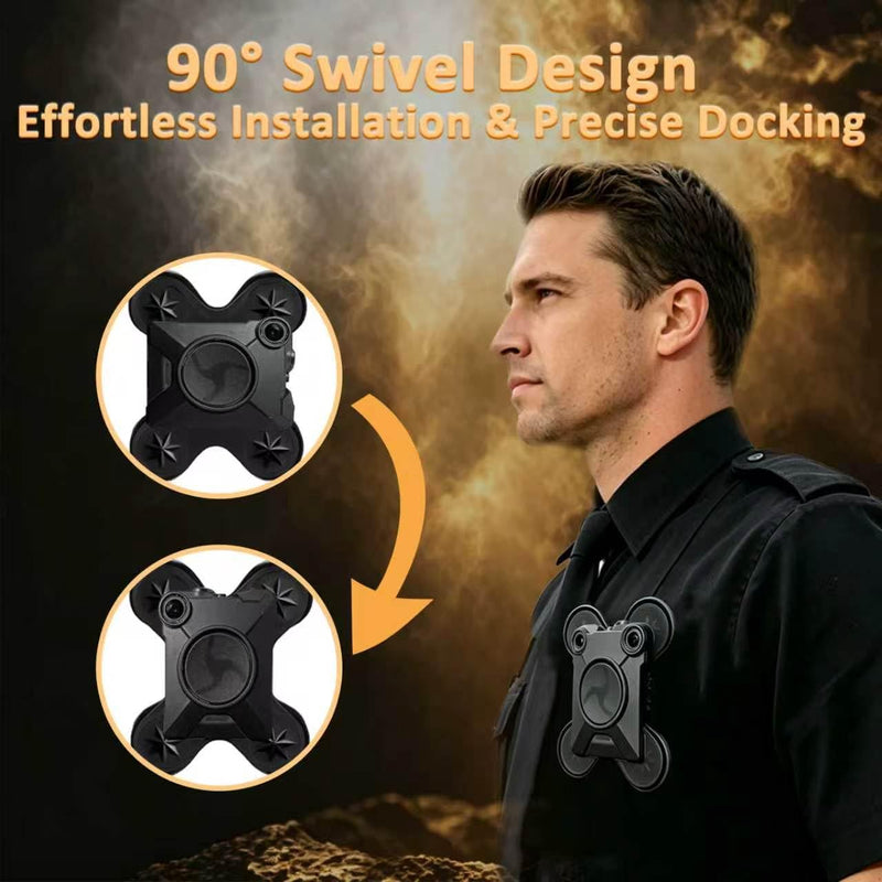 Body Camera Magnetic Mount, Compatible with Axon Body Camera 2/3/4 | Lightweight ABS & Stainless Steel Holder, Portable Uniform Wear Mount Bracket (Standard Magnetic Strength Version) Standard Magnetic Strength Version