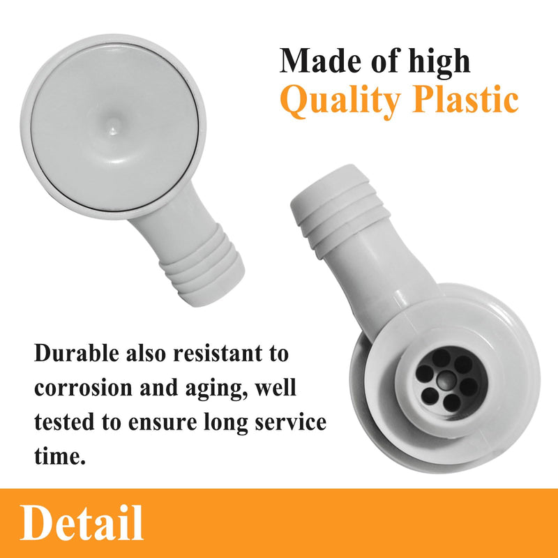2Sets 179-1266 Power Brake Booster Vacuum Check Valve Kit, Grey, Comes with Grommet