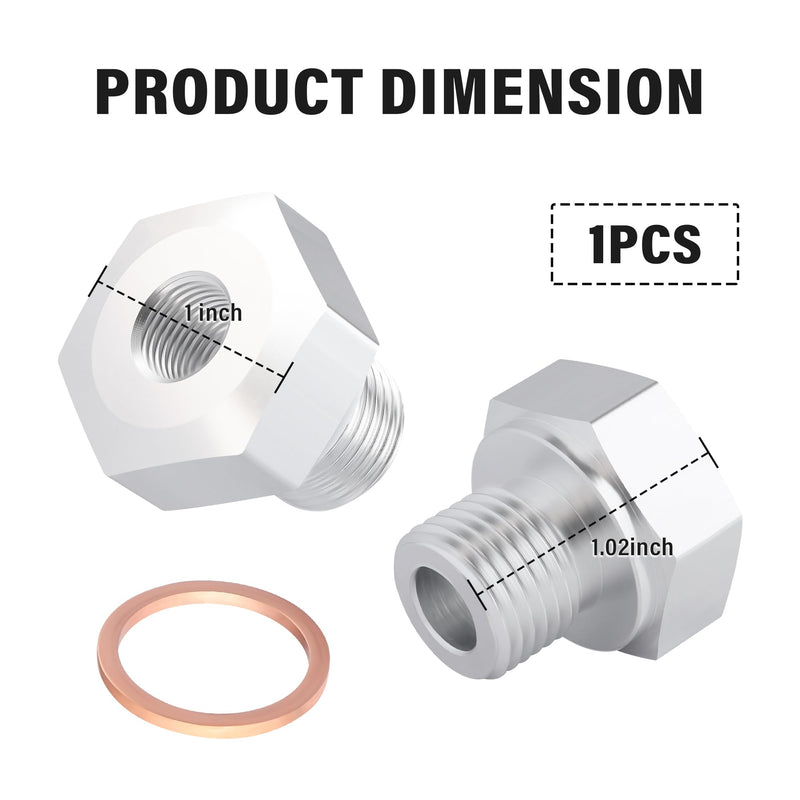 LS Oil Pressure Adapter Compatible with All GM LS Series Engines,M16x1.5 LS Swap Oil Pressure Sensor Adapter,Standard Car Accessories Engine Oil Pressure Sensor Adapter