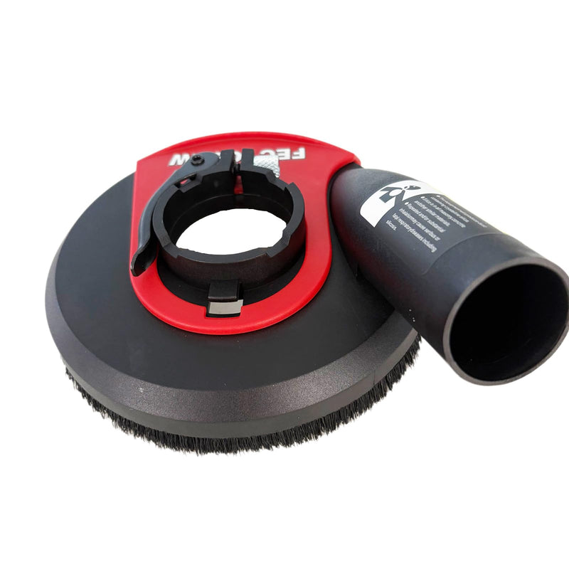 Dust Shroud for Angle Grinder with Diamond Grinding Cup Wheel, 4.5–5 Inch & 7 Inch, Universal Concrete Surface Grinding Tool for Marble and Granite (5-inch Dust Shroud + Grinding Wheel) 5-inch Dust Shroud + Grinding Wheel