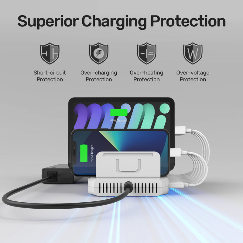 [Bundle] Unitek 96W 10-Port Charging Dock with 2 Quick Charge 3.0 and 11 Detachable Dividers