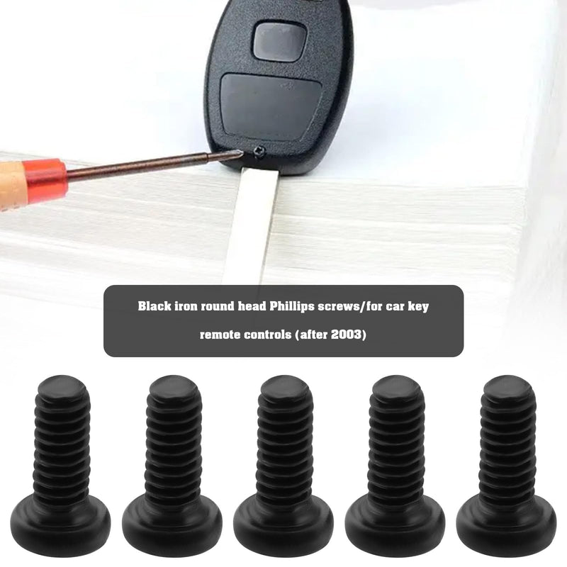 10pcs Replacement Key Fob Screw M2 x 5mm Screw Replacement Part 35116-SDA-A11 Compatible with Honda Key Remotes Since 2003 Black