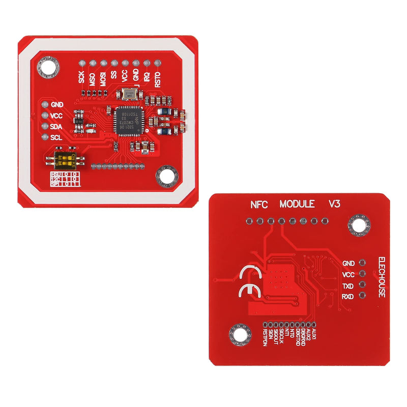 10pcs PN532 NFC NXP RFID Module V3 Kit Near Field Communication Reader Module Kit I2C SPI HSU with S50 White Card Key Card for Arduino Raspberry Pi DIY Smart Phone Android Phone