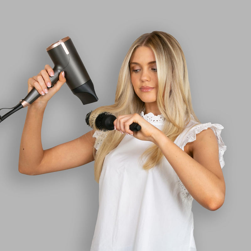 Remington ONE Dry and Style Hair Dryer, 2000W, 4 Attachments | Salon Performance for Faster Drying, Compact Design, Dual Ionic System, 8 Heat Settings, styling attachments included